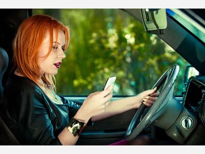 Text and Drive in South Orange County? Not cool and $162 fine.
